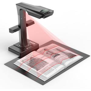 CZUR ET24 Pro Professional Book Scanner, 24MP Document Camera, 3rd Gen Auto-Flatten & Deskew Tech, A3 Document Scanner, 180+ Languages OCR, Support HDMI, for Windows/MacOS/Linux