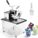 VEVOR Commercial Ice Crusher 661LBS/H, 350W Electric Snow Cone Machine with 4 Blades, 2000RPM Stainless Steel Shaved Ice Machine with 11 Gal Crushed-Ice Box, for Family Restaurants Bars, Black
