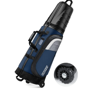 findway Golf Travel Bags for Airlines with Wheels and ABS Hard Case Top, Protect Your Clubs, Waterproof 1680D Oxford Fabric and Oversize Tank Wheels, Lightweight and Easy to Maneuver