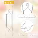 30 Pack Plate Hanger for Wall Upgraded Wall Plate Hangers with 30 Pieces Hooks Stainless Steel Wire Holders Compatible with Decorative Dishes(10 Inch)