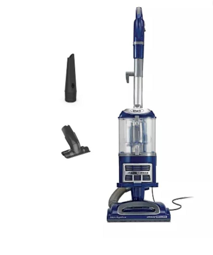 Shark NV360 Navigator Lift-Away Deluxe Upright Vacuum with Large Dust Cup Capacity, HEPA Filter, Swivel Steering, Upholstery Tool & Crevice Tool, Blue