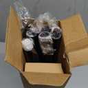 KAMANINA Curtain Rods for Windows 48 to 84 Inch, Black Heavy Duty Curtain Rod Adjustable, 7/8 Inch Single Decorative Drapery Rod 32 to 86 Inch(2.6-7.1Ft), Netted Texture End