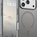 SUPFINE Magnetic for iPhone 17 Pro Case (Compatible with MagSafe)(Military Grade Drop Protection) Translucent Matte Shockproof with Anti-Fingerprint Phone Cover,Gray