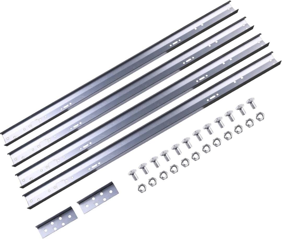 Garage Door Vertical Track Replacement,76 Inch Spliced Track for Garage Doors, Galvanized Steel Hardware Tracks for Left and Right Vertical Brackets, Compatible with 2 Inch Rollers