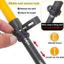 Aluminum Collapsible Ultralight Travel Trekking Hiking Poles Djustable Height Lightweight Walking Sticks with Quick Lock System, Telescopic, Camping for Men and Women