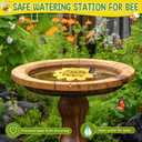 Enhon 4 Pack Bee Watering Station, 8.5 inch Sunflower Floating Bee Island, Butterfly Feeder, Pontoon Watering Station for Butterfly Insect Feeding, Bath and Outdoors Garden Decor