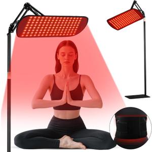135 Red Light Therapy for Face and Body, Multifunction Red Light Therapy with Stand, Dual Different LEDs(660nm& 850nm) Light with Belt and Stand