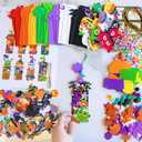 Winlyn 24 Sets Halloween Craft Kits Fall Crafts DIY Monster Spider Jack-O-Lantern Bookmark Ornaments Art Sets Foam Stickers Arts and Crafts for Kids Classroom Activities Party Favors Trick-or-Treaters