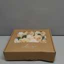 Ling's moment Artificial Flowers 16pcs Silk Roses with Stems, 3.5" Fake Vendela Roses Bulk for DIY Wedding Bouquets Centerpieces Party Baby Shower Home Decoration, French Orange & Cream