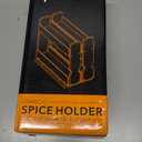 SpaceAid Bamboo Pull Out Spice Rack Organizer for Cabinet, Heavy Duty Slide Out Seasoning Kitchen Pantry Sliding Vertical Organization, 5.1" Wide, 2 Drawers(2" Wide), 2-Tier, Natural