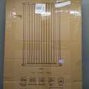 51.18" Tall Extra Tall Pet Gate Dog Door, Auto Close Safety Gates for Kitchen Living Room Doorways Hallway, Indoor Pet Gates for Dogs or Cats(Black) (White, 29.6-40.5")