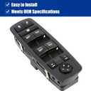 Front Left Driver Side Master Power Window Switch Replacement for 2009-2012 Dodge Ram 1500 2500 3500 Pickup Crew Cab Quad, OE Replace 4602863AD 4602863AB 4602863AC 901-473