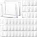 Xuniea 100 Pcs Mini Clear Makeup Bag PVC Small Travel Toiletry Organizer Pouches Bulk Waterproof Transparent Plastic Cosmetic Bag with Zipper for Women Men Travel(9.8'')