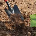 Garden Tool Set, 7 Pieces, Gardening Tool Kit Including 2 Shovels, Rakes, Cultivators, and Transplanting Tools, Rust-Resistant Iron Tools, Rubber Grip Handles 