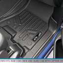 MAXLINER Custom Fit Floor Mats 2 Row Liner Set for 2019-2024 Ram 1500