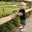 Nyapruwe Toddler Kids Baby Boy Summer Clothes 1T 2T 3T 4T 5T Boys Outfit Short Sleeve Shirt Top Camouflage Shorts Set