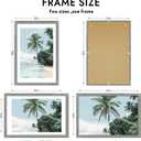 Hongkee 24x36 Frame, Rustic Grey Wood Style - Display Posters 20 x 30 with Mat or 24x30 without Mat, Wall Mounting Horizontal and Vertical, 1 Pack