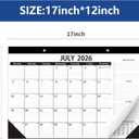 Desk Calendar 2026-2027,July 2026 to December 2027, Desk calendar 2026-2027 with to-do list,2027 Calendar 18 Months,Calendar 2026-2027-17" x 12" for Home or Office.