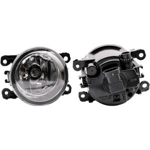 Pair of Front Fog Lights RH LH Compatible With Jeep Renegade 2015-2022 & Compass 2017-2021 Replaces 68202187AA 68256470AA 68202187AA 33900STKA11, RAM, BLACK