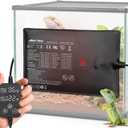 Reptile Heating Pad with Internal Sensor&Thermostat, 8" x 12" 16W Under Tank Heater Mat for 10-40 Gallon Tanks, IP67 Waterproof Safe Heat for Turtles, Bearded Dragons, Snakes, Lizards and Seedling