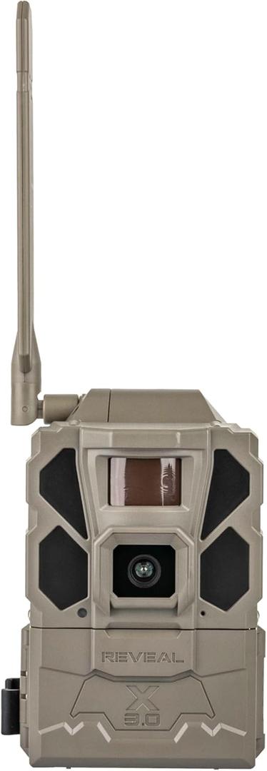 TACTACAM Reveal X Gen 3.0 Cellular Trail Camera: Auto Connect 4G LTE, 4K Photo, 1080p Video, Low-Glow IR Flash, No SD Card Needed, Long Battery Life  Best Hunting, Game & Property Monitoring Camera