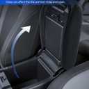 Armrest Cover for 2022 2023 2024 2025 Lexus NX250/NX350/NX350h/NX450h+ Accessories Center Console Middle Lid Pad Protector for Car Elbow Rest