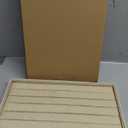 Bocar Sackcloth Linen 7 Row Ring Display Tray Showcase Organizer Holder