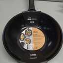Alva 12 Inch Nonstick Wok Pan, Induction Compatible Flat Bottom Stir Fry Pan, PTFE- and PFOA-Free Ceramic Nonstick Wok, Dishwasher Safe, Fast Even Heating for Stir-Fry, Sauting & Everyday Cooking