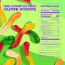 3 x Albanese Candy, Mini Assorted Fruit Gummi Worms, 5-pound Bag (EXP 06/10/26)