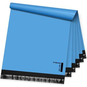 POLYSELLS 1000 pcs 6x9 Inches Blue Poly Mailers Shipping Envelopes, Strong Adhesive Sealing, Waterproof, and Tear-resistant Postal Mailing Bags for Clothing, Books, and Accessories