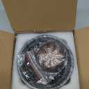 SuperLarge Handmade Natural Marble Incense Holder for Sticks and Cones-with 9 Holes, Multi-Functional Incense Burner Holder for Incense Sticks and Cones, Perfect Home Decor (5.91inch) (Wood Grain)