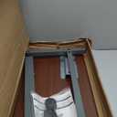 Vaunn Medical Pneumatic Adjustable Overbed Bedside Table With Wheels (Hospital and Home Use) (Walnut Brown)