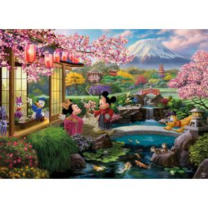 Ceaco - Disney - Thomas Kinkade - Mickey & Minnie in Japan - 1000 Piece Jigsaw Puzzle for Adults - Challenging Puzzle Perfect for Game Nights - Finished Size is 26.5 x 19