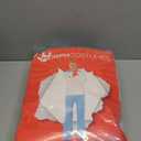 Halloween Costume for Men Shirt and Pants Set with Orange Scarf Classic Movie Outfits Cosplay (X-Large, White Blue)