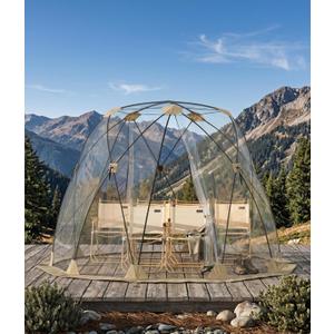 10x10 ft Outdoor Pop Up Bubble Tent, 4-6 Person Garden Dome Igloo Tents with Rainproof & Windproof Design for Camping, Backyard Events and Beach