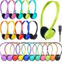 USB Type C Kids Headphone Bulk 10 Pack for School Classroom,Lightweight On-Ear USB C Headphones for Boys Girls Students Tablet Travel Computer Smartphones Mixed Colors