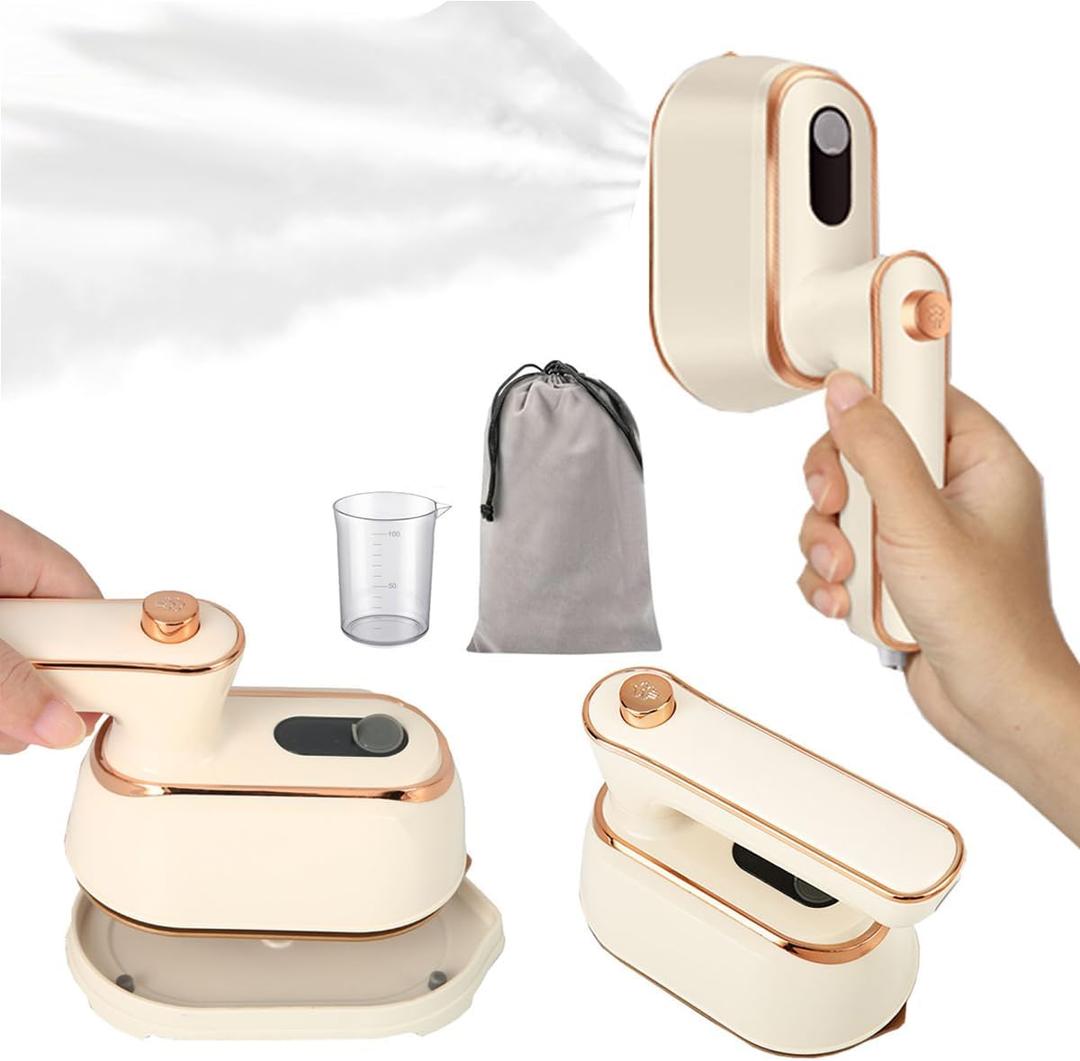 Mini Steamer Travel Iron for Clothes: Compact Handheld Portable Steamers Small Travel Size Clothing Steamer