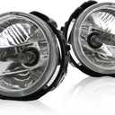 Pair Front Fog Lights Assembly Compatible with Impreza WRX STI 2008-2010 Forester 2009-2013 Clear Lens Fog Lamps Driver and Passenger Side 84501SC030 84501SC020