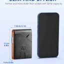 Slim Wallet for Men, Christmas Stocking Stuffers Gifts for Men Him, White Elephant Gifts for Adults Husband Boyfriend, RFID Blocking Minimalist Wallet for Men with Money Clip, Credit Card Holder (Classic Black & Orange)