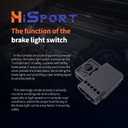 HiSport Brake Light Switch F87Z13480AA SLS247 Compatible with Ford Crown Victoria F-150 F-250 F-350 & Lincoln Blackwood Navigator Town Car & Mercury Grand Marquis Mountaineer