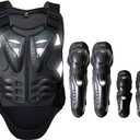 Motorcycle Accessories , Elbow Knee Pads and Chest Protector Motocross Gear for Men and Women, Dirt Bike Gear Cycling Body Armor, Back Protection Riding Protective Gear Motorcycle Vest, One Size