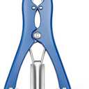 Minatee Balloon Expander Pliers Balloon Stuffing Tool Blue Stainless Steel Balloon Stretcher Sequin Filling Pliers for Filling Balloon Sequins Petals Home Party Activities(Extended Style)