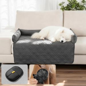 Hair-Resistant Dog Couch Bed Covers Removable Pet Sofa Bed Machine Washable Scratch-Resistant Waterproof Non-Slip Easy-Clean Dog Couch Cover - All Seasons Universal