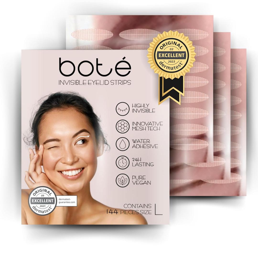 BOT Discrete & Breathable Eyelid Lifting Tape (144xL) – Eyelid Strips For Radiant Eyes – Adhesive Eyelid Tape For Mechanical Eyelid Lifting Without Surgery – Lifting Tape For Eyelids