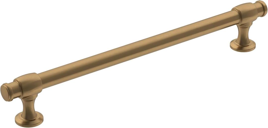 Amerock | Cabinet Pull | Champagne Bronze | 7-9/16 inch (192 mm) Center-to-Center | Winsome | 1 Pack | Drawer Pull | Cabinet Handle | Cabinet Hardware