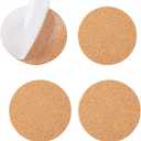 YYaaloa 24Pcs Self-Adhesive Mini Backing Cork Coasters Tiles Sheets Round 4" for DIY Coasters and DIY Crafts Cork Board, Cork Tiles, Cork Mat (Round 24pcs)