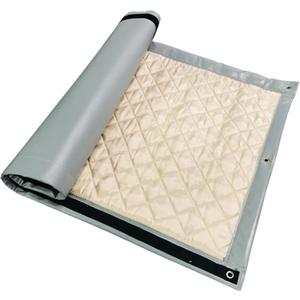 Temporary Construction Traffic Industrial Sports Pitches Outdoor Noise Control Sound Blocking Reducing Cancelling Soundproof Screen Blankets Sound Barrier 39.3x78.7" (Gray)