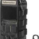 Heavy Duty Small Tool Bag Pouch Portable Utility Organizer Case with Zipper Handle. Perfect for EDC, Motorcycle, Road Bike, Electricians & More (Black)