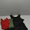 Ekouaer 3 Pack Women Maternity Tank Tops Ruch Side Basic Shirts Summer Postpartum Tops Sleeveless Pregnancy Workout Clothes, XL