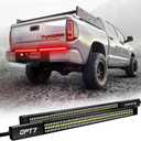 OPT7 Redline Parlux Tailgate Light Bar for Tundra w/Sequential Red Turn - Rigid 2-Piece Aluminum Triple Row LED Strip, Truck Dynamic Taillight w/Ignition Sequence - Fits 2007-2021 Tundra 2nd Gen